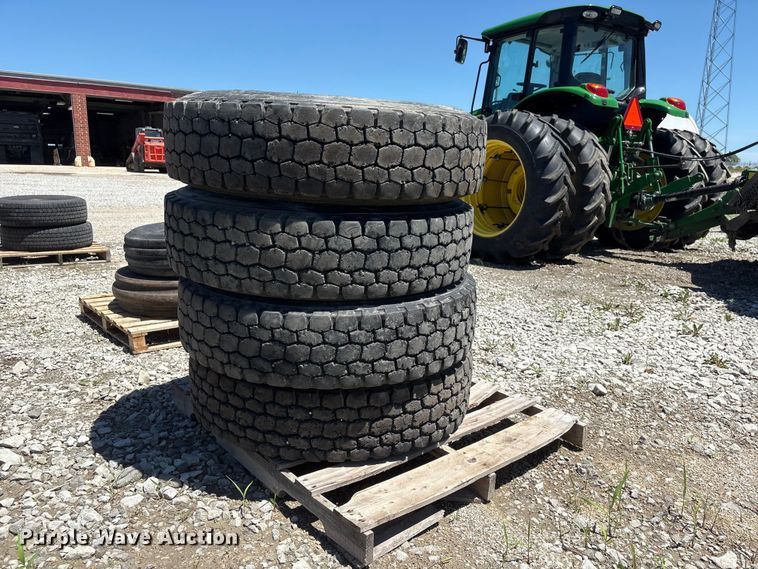 image for item EI5882 (4) Dayton D620D 11R22.5 tires