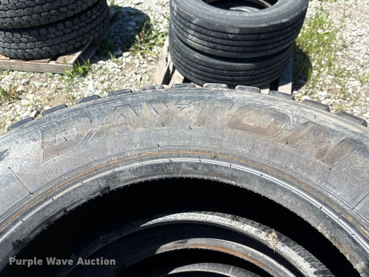 image for item EI5882 (4) Dayton D620D 11R22.5 tires
