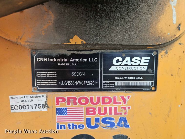image for item EO7462 2021 Case 580SN backhoe