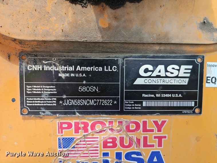 image for item EO7464 2021 Case 580SN backhoe