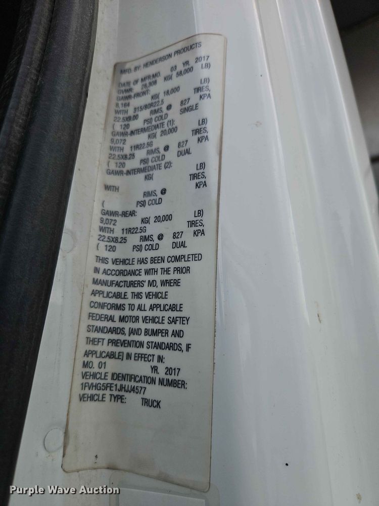 image for item EO7466 2018 Freightliner 108SD dump truck