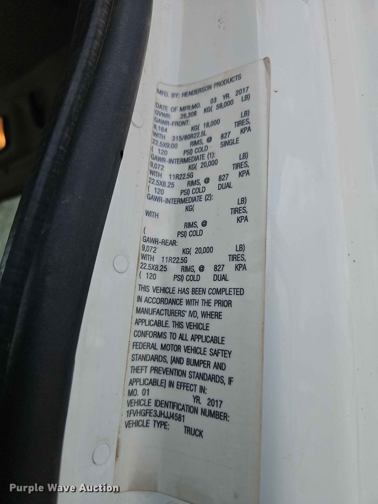 image for item EO7468 2018 Freightliner 108SD dump truck