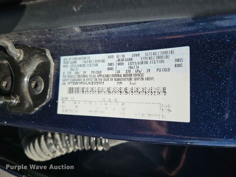 image for item EO7471 2018 Ford F150 Police Responder Crew Cab pickup truck