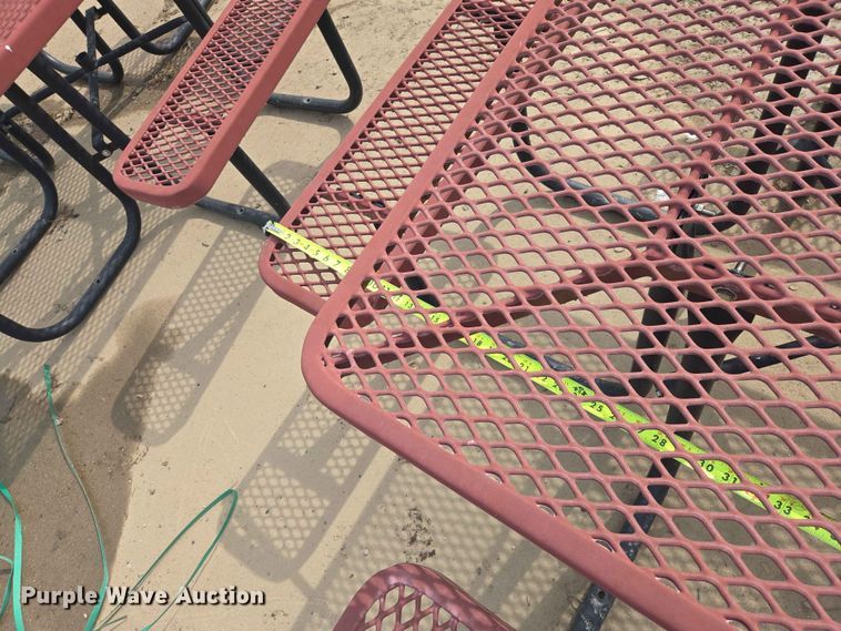 image for item ER1667 (8) metal picnic tables