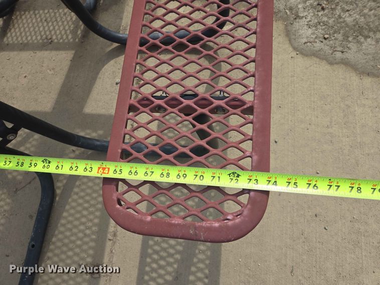 image for item ER1667 (8) metal picnic tables