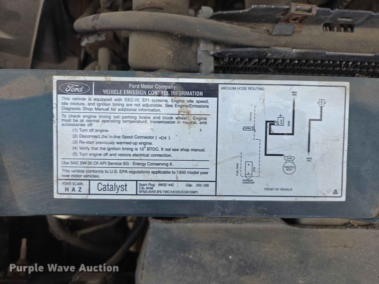 image for item ER1699 1992 Mercury Cougar 