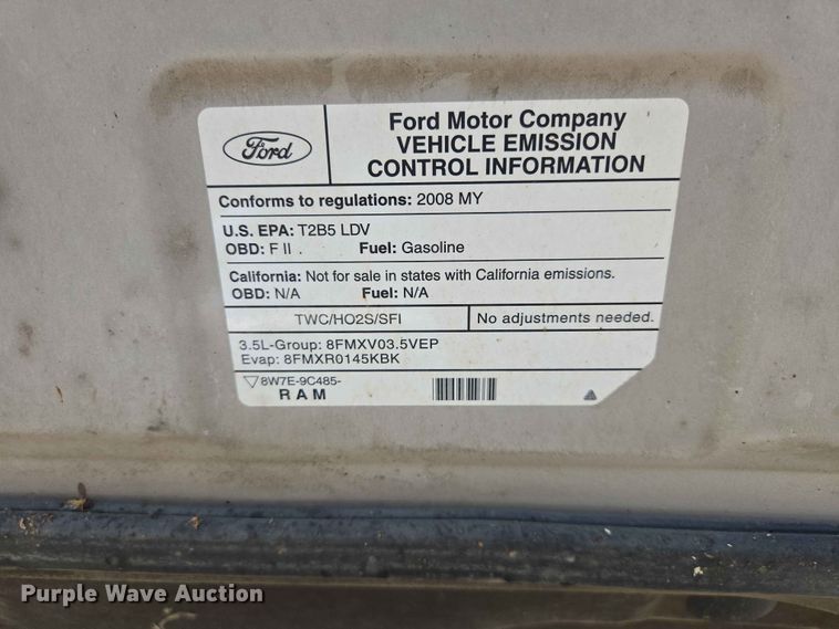 image for item ER1701 2008 Mercury Sable 