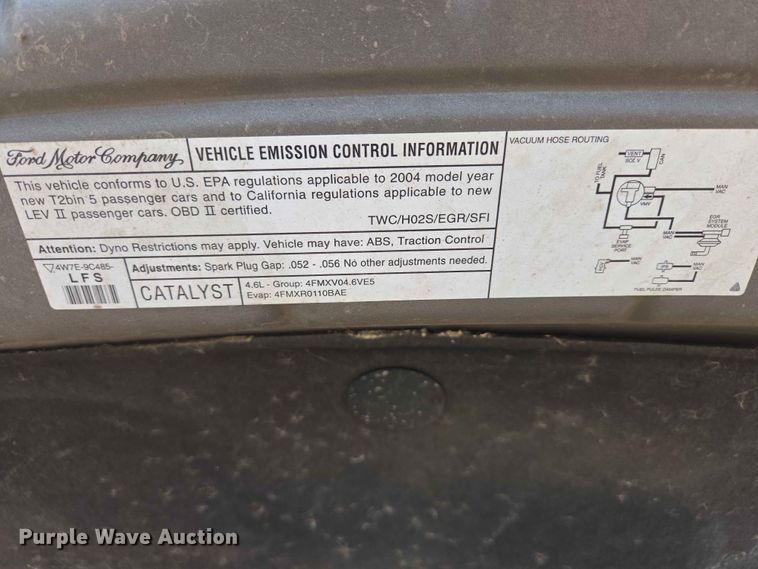 image for item ER1705 2004 Mercury Grand Marquis 