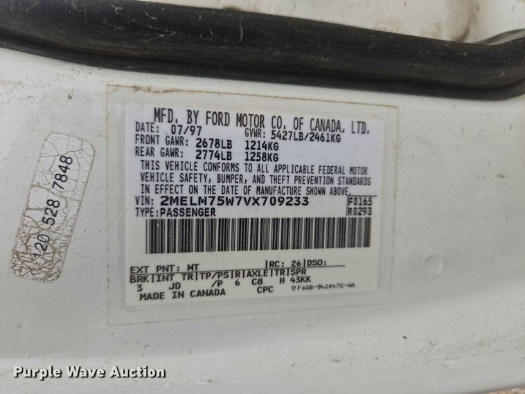 image for item ER1708 1997 Mercury Grand Marquis 