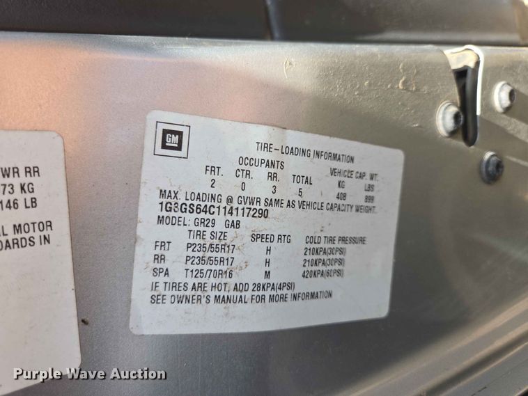 image for item ER1710 2001 Oldsmobile Aurora 