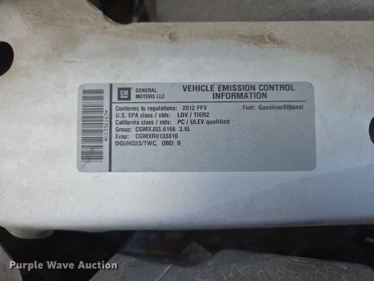 image for item ER1712 2012 Chevrolet Impala 