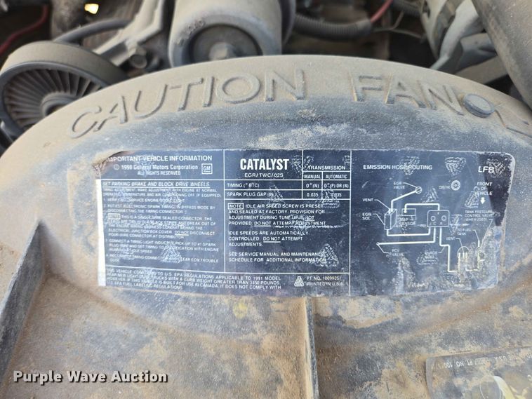 image for item ER1713 1991 Chevrolet K1500 pickup truck