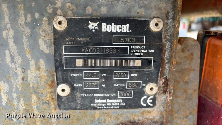 image for item EU0631 Bobcat Toolcat 5600 utility vehicle