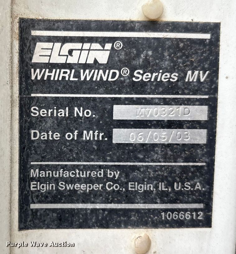 image for item EU4806 2003 Sterling SC8000 street sweeper truck