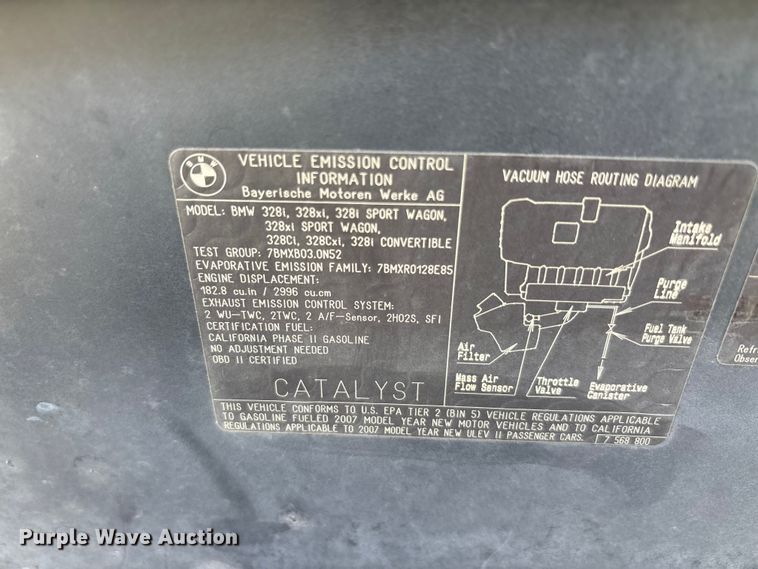 image for item EU5634 2007 BMW 328i 
