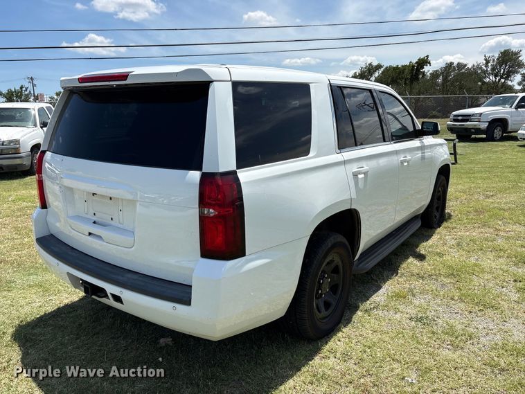 image for item EU5642 2017 Chevrolet Tahoe Police SUV