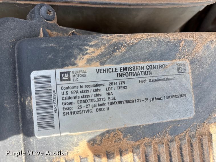 image for item EU5647 2014 Chevrolet Tahoe SUV