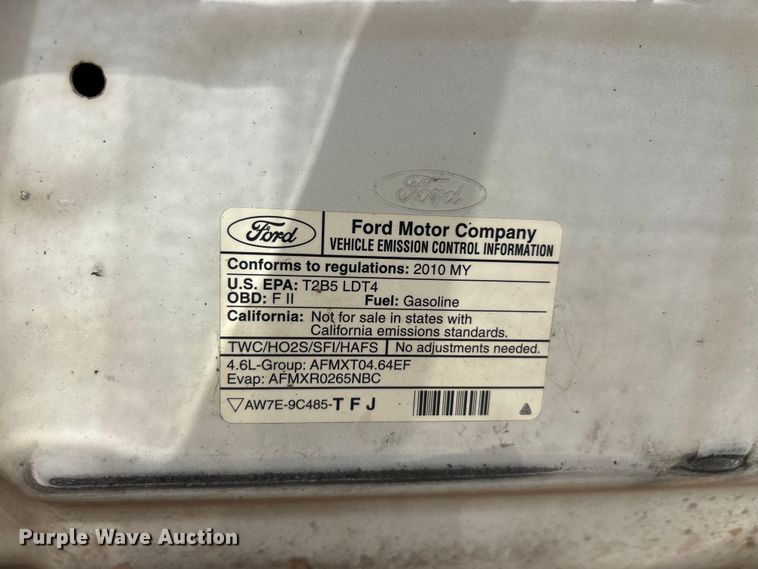image for item EU5656 2010 Ford F150 Crew Cab pickup truck