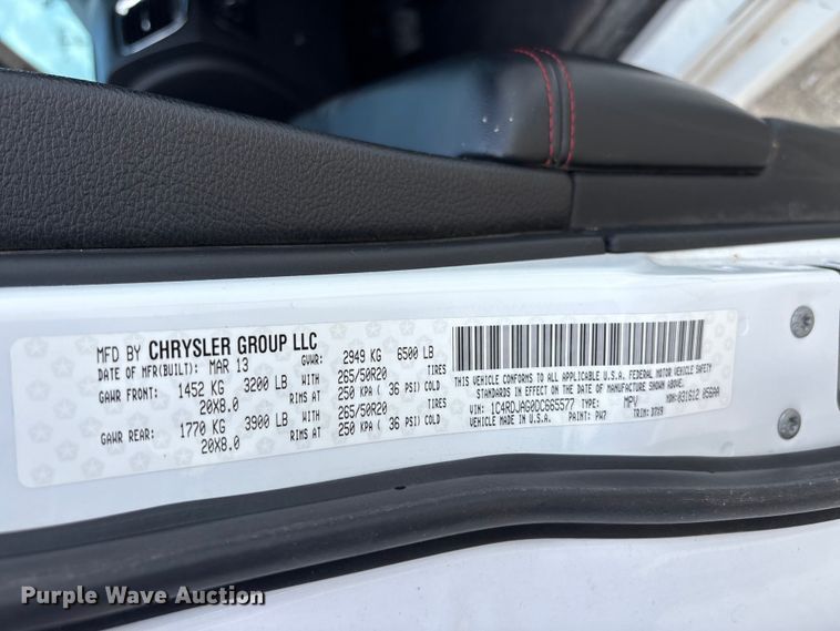 image for item EU5659 2013 Dodge Durango SUV