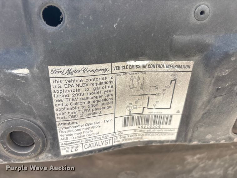 image for item EU5695 2003 Ford Mustang 