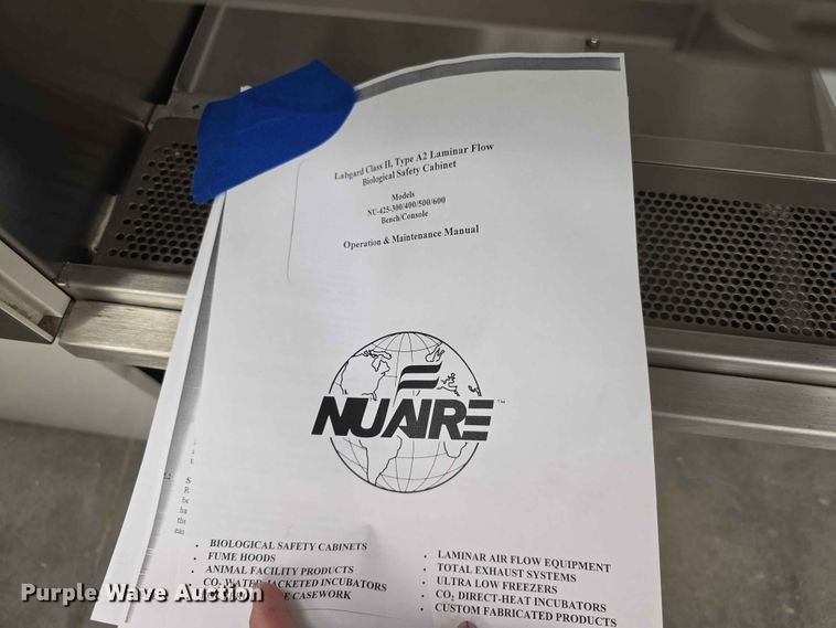 image for item EV2179 Nuaire NU-425-400 biological safety cabinet