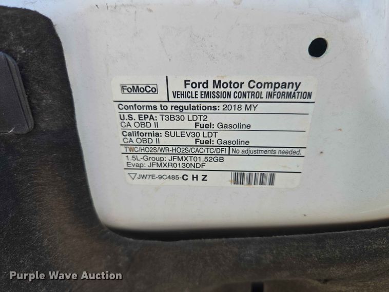 image for item EW0268 2018 Ford Escape SUV