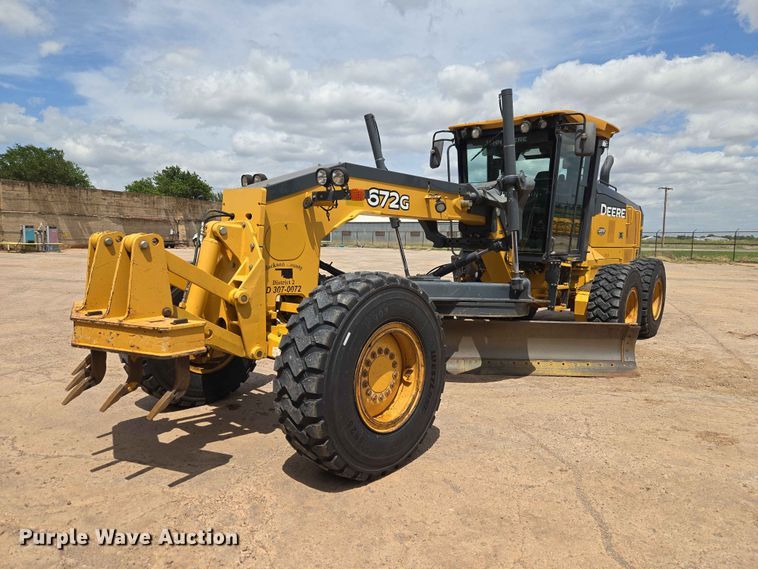 2016 John Deere 672G Motor Grader #