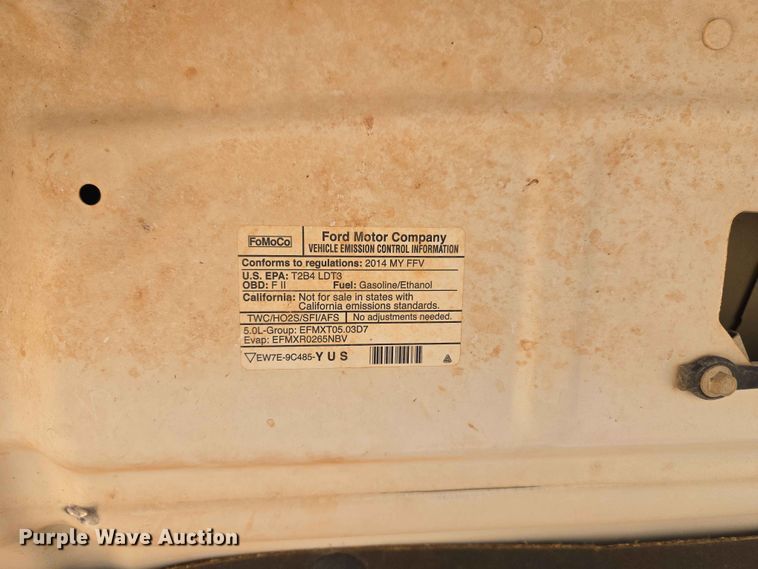 image for item EW0312 2014 Ford F150 Crew Cab pickup truck