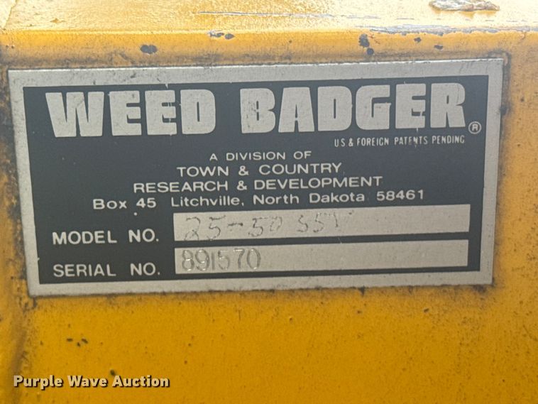 image for item EW4804 Weed Badger 2550-SST Tree orchard weeder