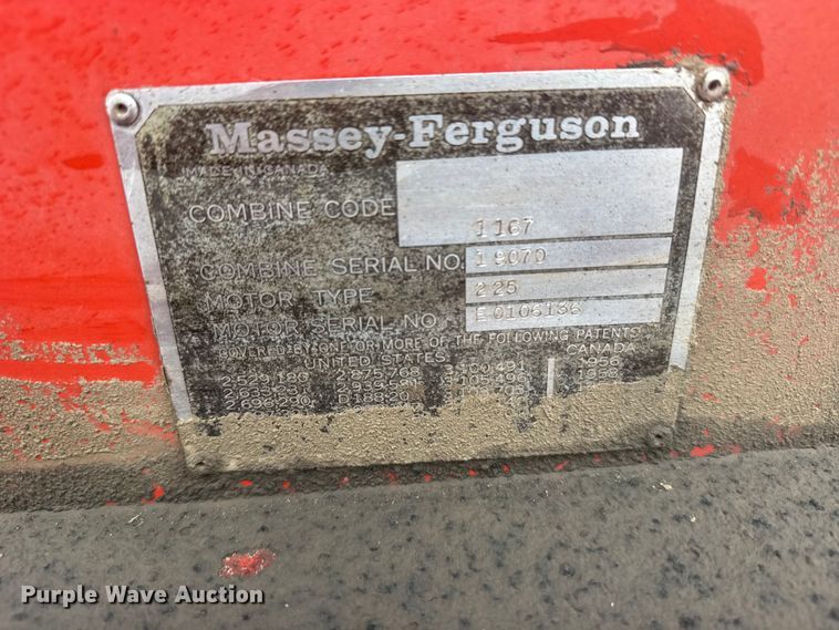 image for item EW4808 Massey-Ferguson 1167 combine