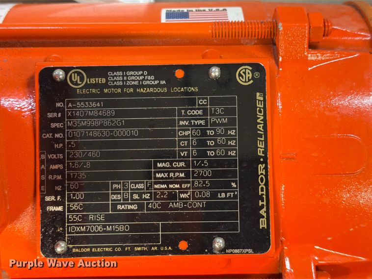 image for item EX5495 Baldor Electric Co. electric motor