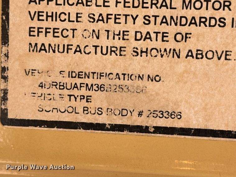 image for item FB6731 2006 IC CE200 school bus