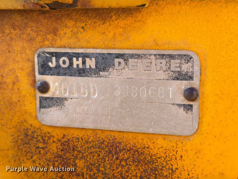 image for item FB8193 John Deere 401B tractor