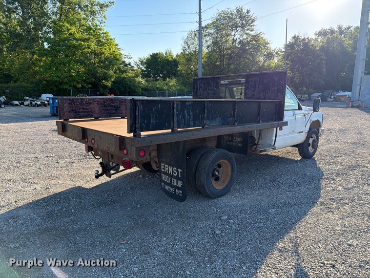 image for item FB8201 1995 Chevrolet C3500 dump flatbed pickup truck