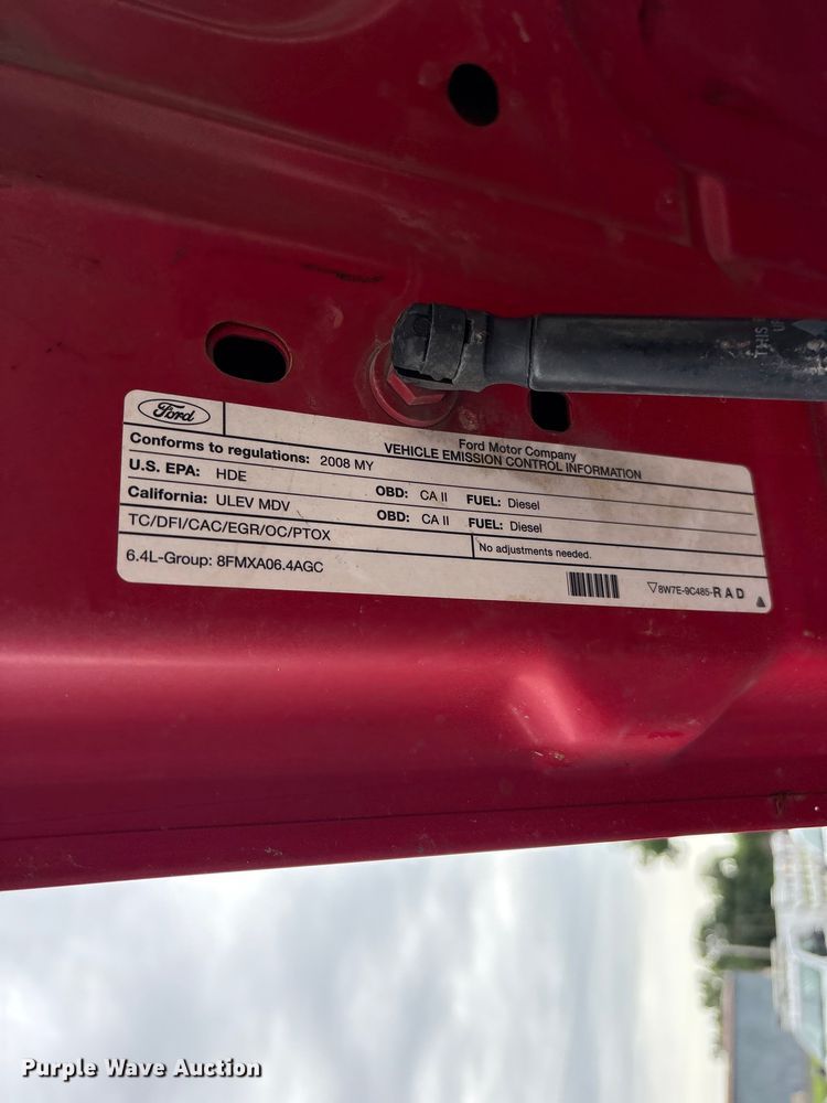 image for item FB8844 2008 Ford F250 Super Duty XL Ext. Cab pickup truck