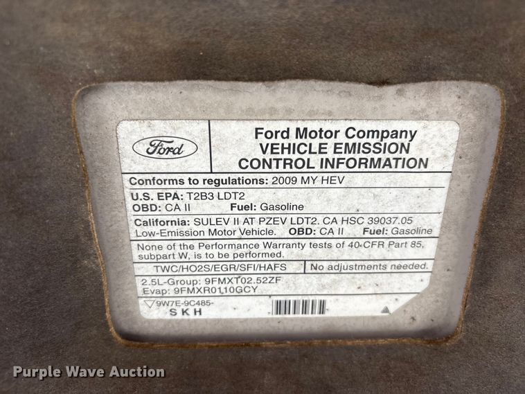 image for item FB8869 2009 Ford Escape Hybrid SUV