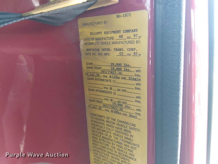 image for item FC4706 1997 International 4700 bucket truck