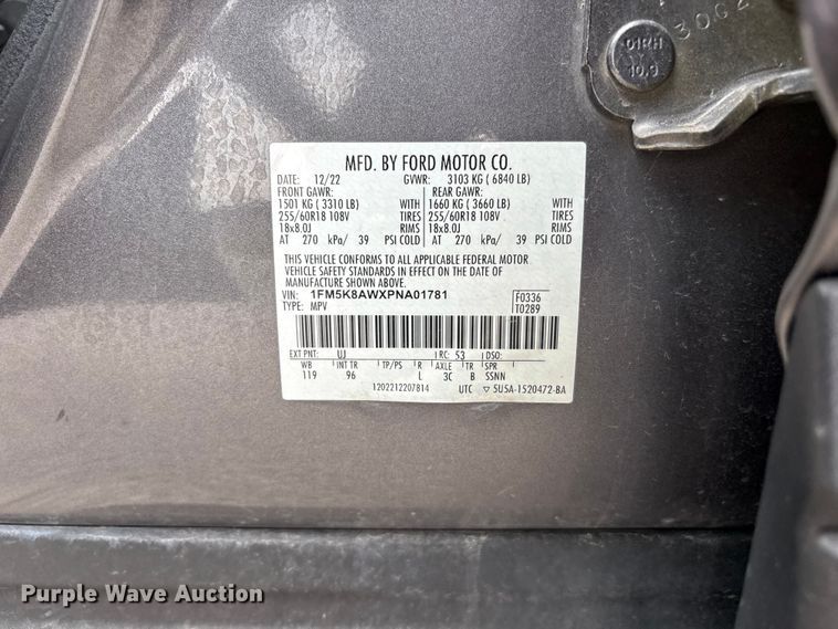 image for item FC4710 2023 Ford Explorer Police SUV