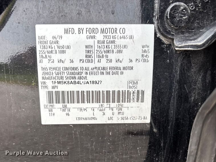 image for item FC4713 2020 Ford Explorer SUV