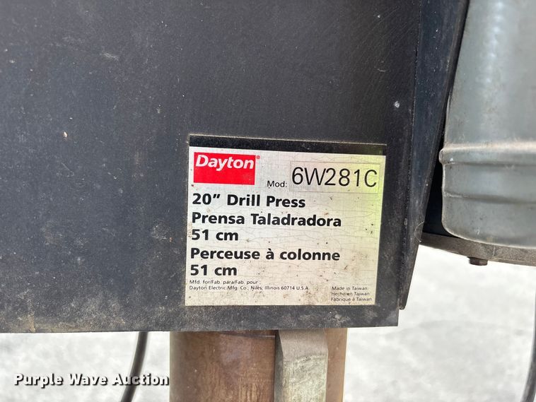 image for item FC4736 Dayton 6W281C drill press