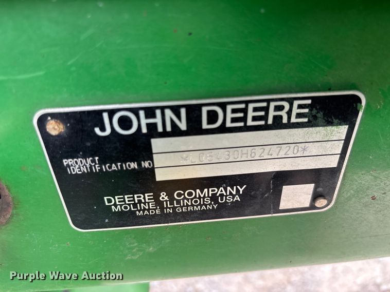 image for item FC5817 2009 John Deere 6430 MFWD tractor