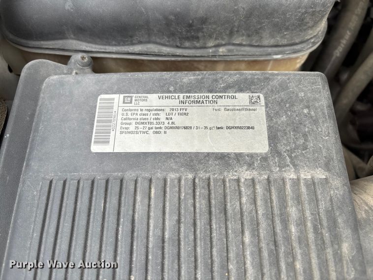 image for item FC5843 2013 Chevrolet Silverado 1500 Ext. Cab pickup truck