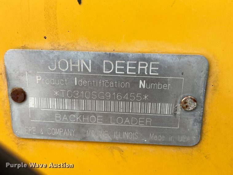 image for item FC5857 2003 John Deere 310SG backhoe
