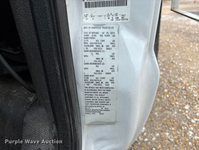 image for item FC5920 2014 Ford F550 Super Duty dump truck
