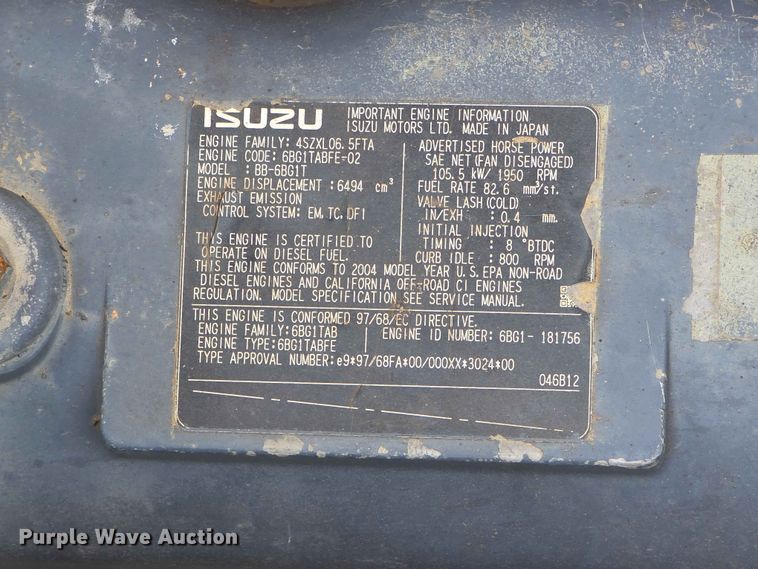 image for item FH6150 2004 Case CX225SR excavator
