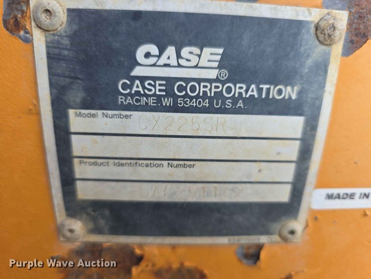 image for item FH6150 2004 Case CX225SR excavator
