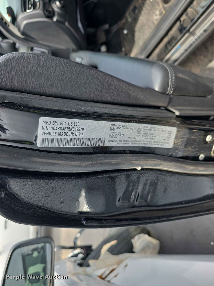 image for item FH6210 2022 Dodge Durango SSV SUV