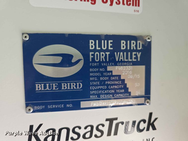 image for item FH6230 2016 Blue Bird school bus