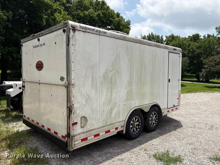 image for item FI0222 2015 Sundowner enclosed cargo trailer