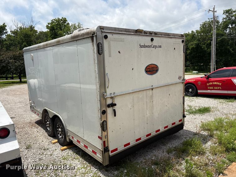 image for item FI0222 2015 Sundowner enclosed cargo trailer